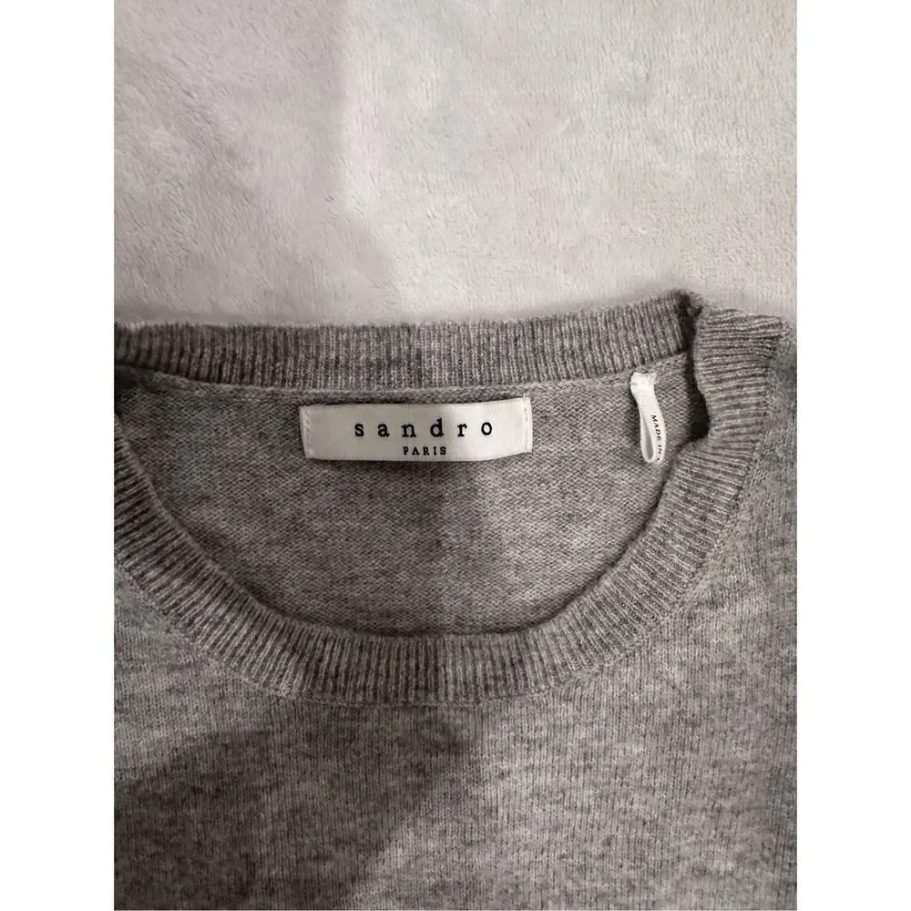 Sandro gray women’s sweater long sleeve XS